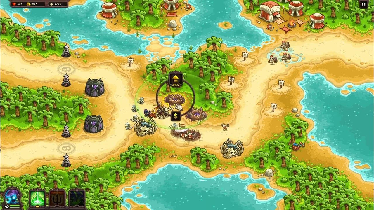 Kingdom Rush Vengeance how to beat Sape oasis Campaign mode with 3 Stars on impossible