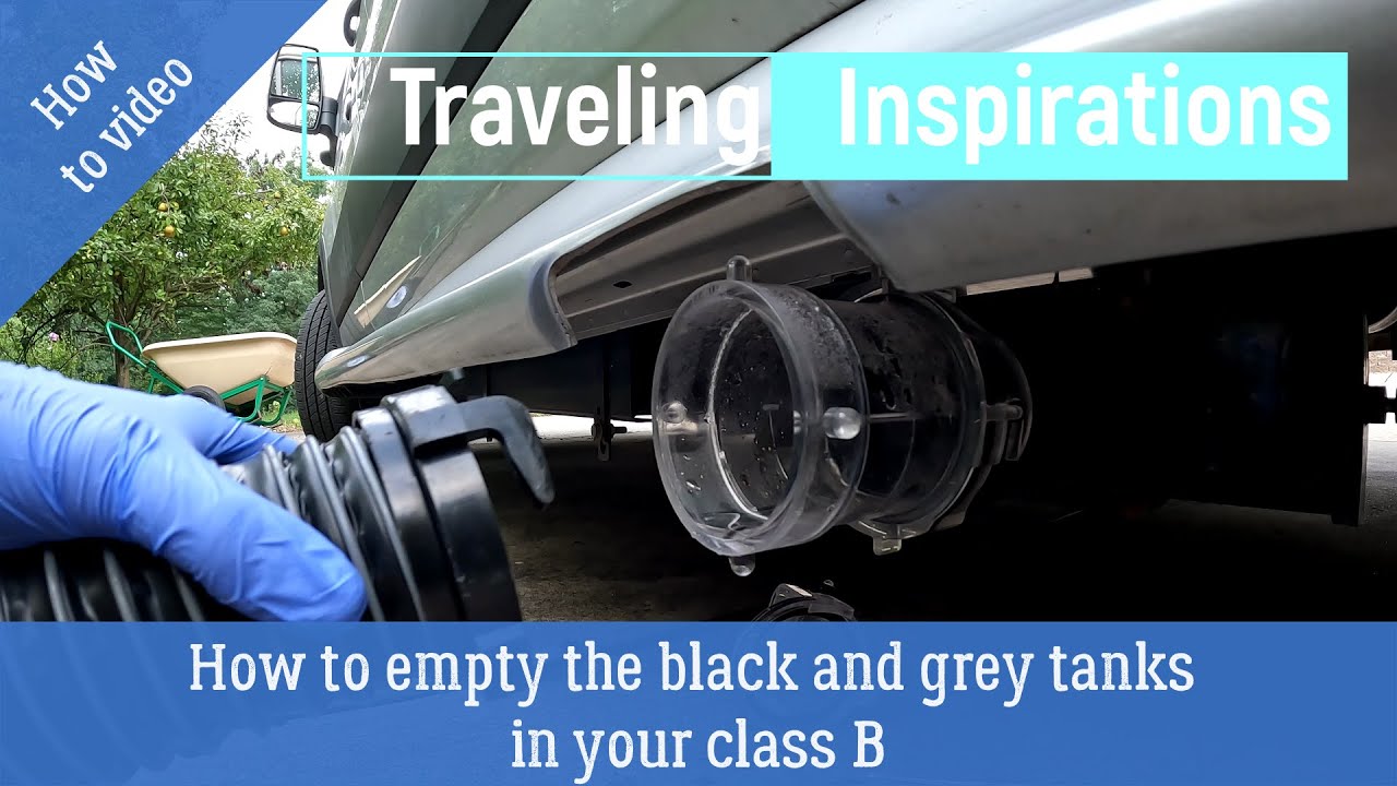 Emptying the black and grey tanks in your class B RV Coachman Beyond plus tips on black tank health.