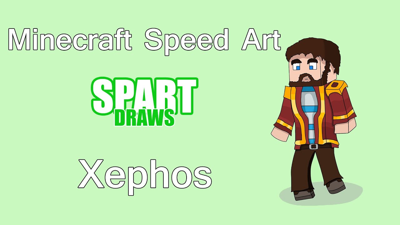 Minecraft Speed Art | Fan Art | Xephos (Lewis from The Yogscast)