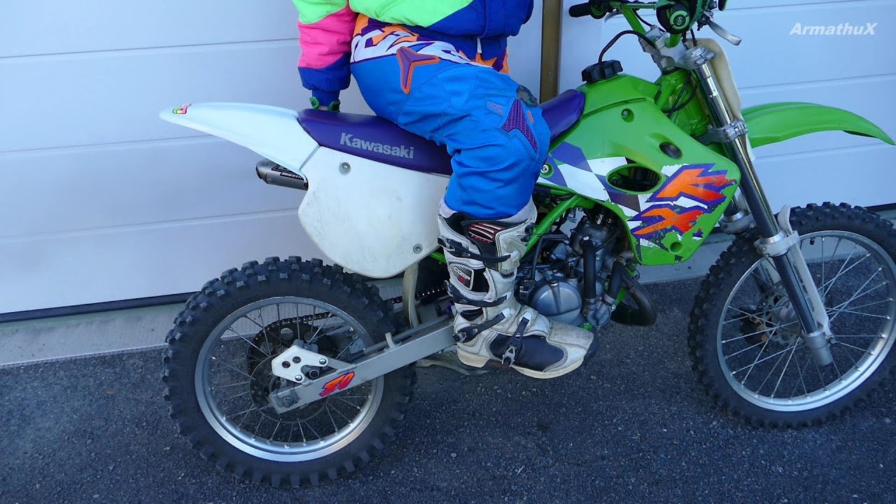 Kawasaki KX80 2-Stroke 1997 Coldstart Soundcheck & Ride | Raw Sound