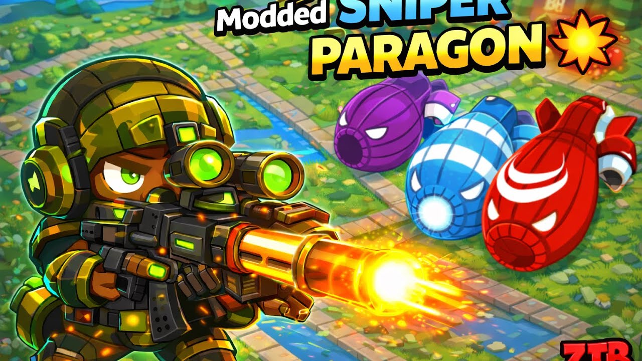 Modded Sniper Monkey Paragon Bloons TD 6