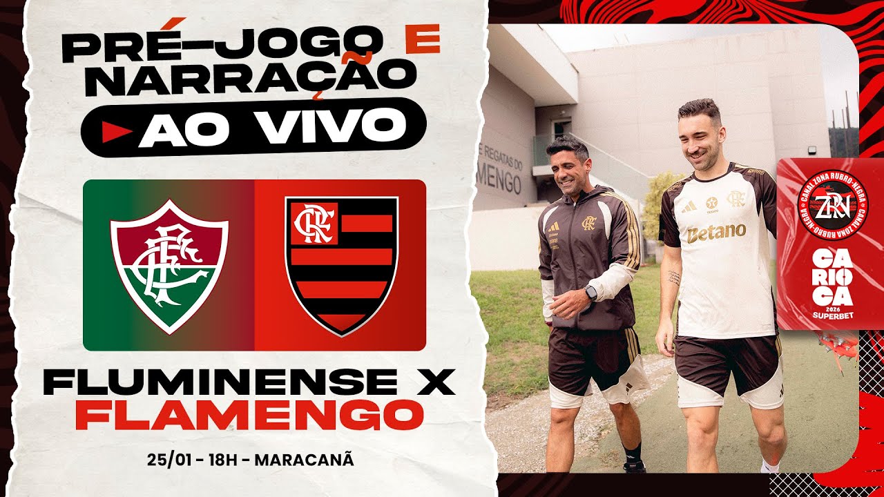FLUMINENSE X FLAMENGO | CARIOCÃO 2026 | PRÉ-JOGO E NARRAÇÃO (AO VIVO)