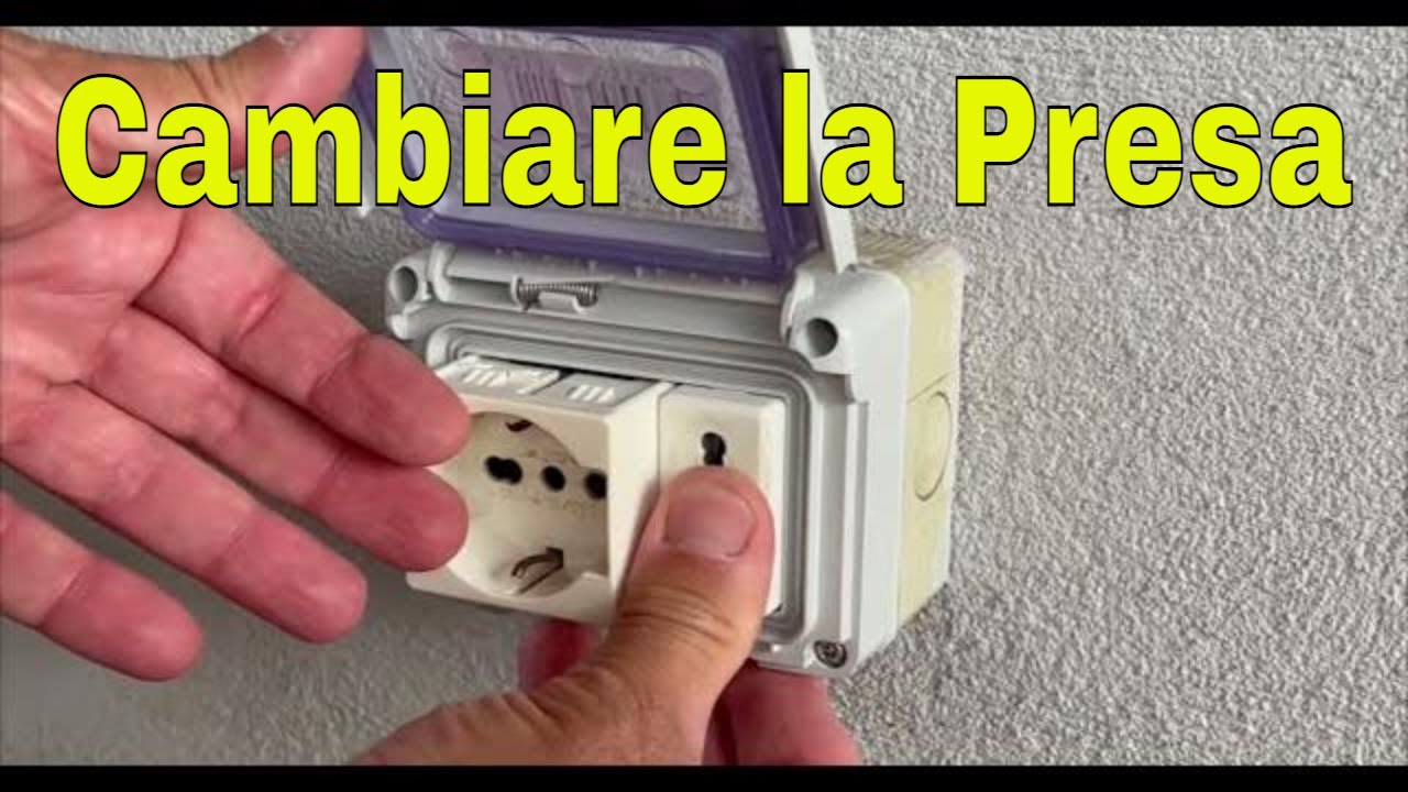 Cambiare presa da esterno - Sostituire presa elettrica (cestello rotto)