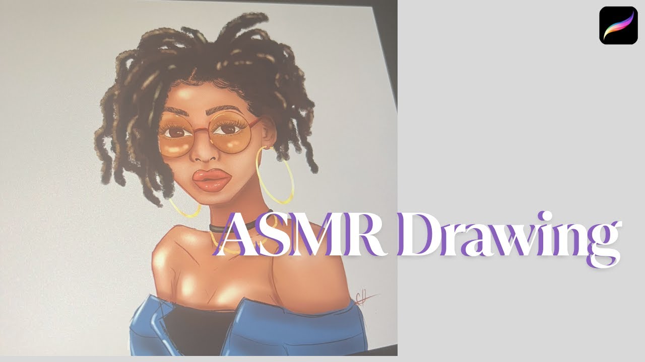 Creating Stylized Portraits in Procreate (ASMR)