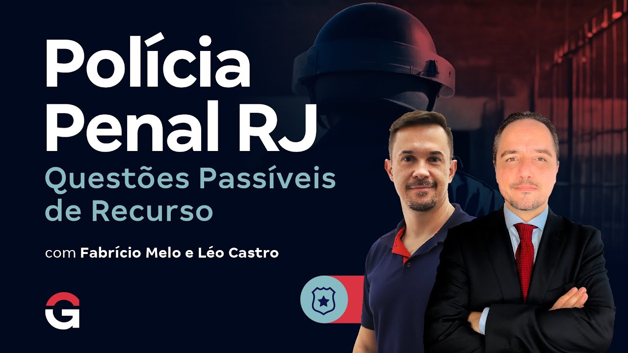 Concurso Polícia Penal RJ: Questões Passíveis de Recurso