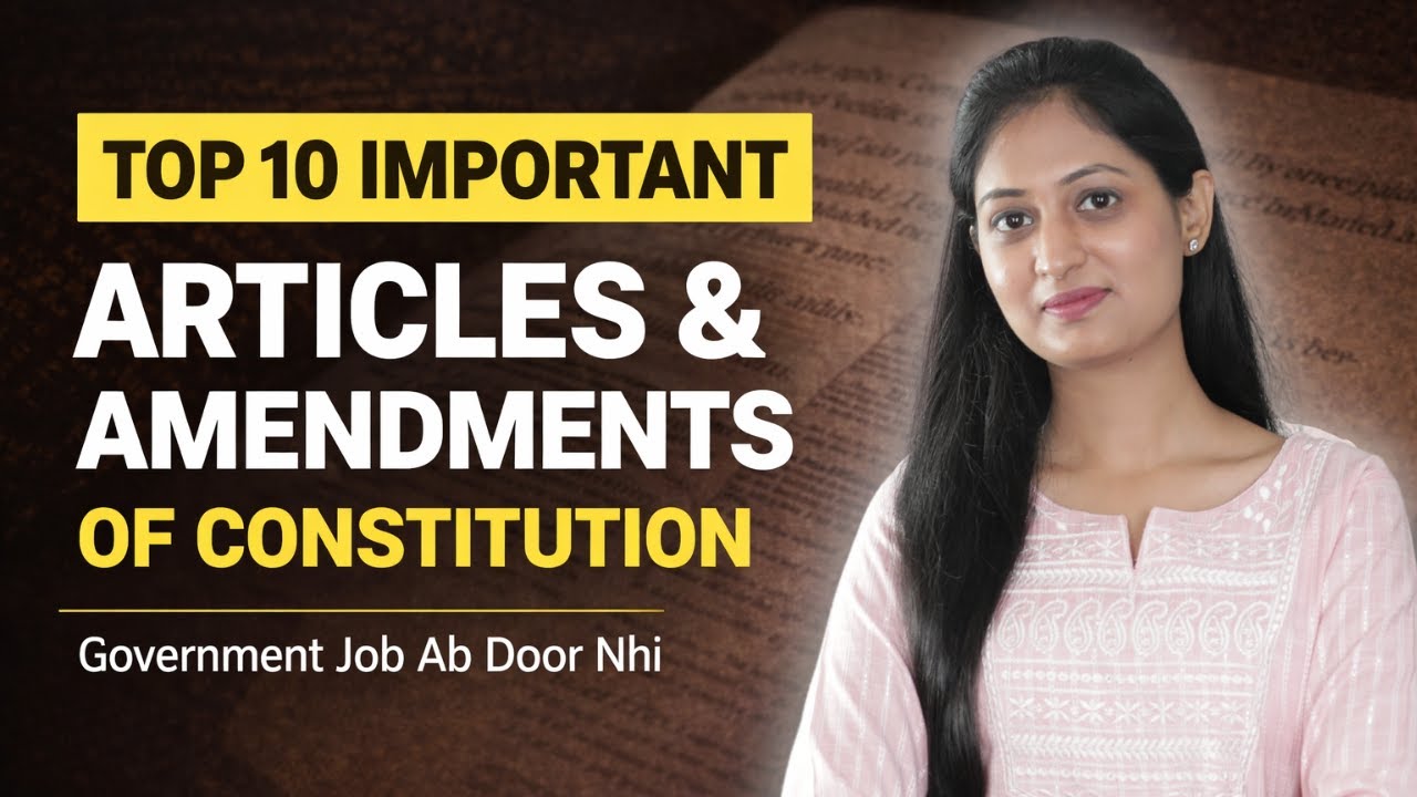 Ye most important articles or amendments jrur kr lena! Important for tomorrows exam