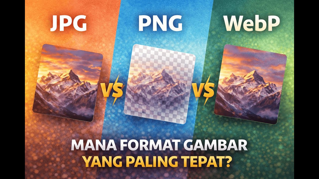JPG vs PNG vs WebP: Mana Format Gambar yang Paling Tepat?