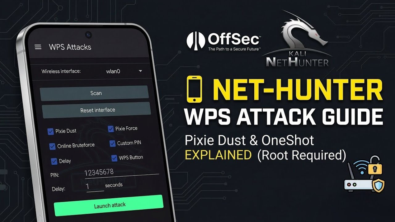🔓 How WPS Attacks Work in Kali NetHunter (Rooted Android Guide) 📶