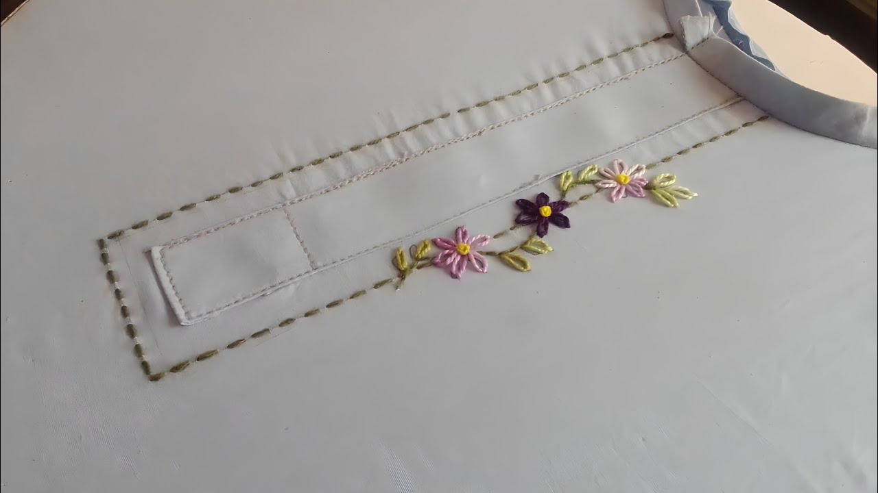 simple and stylish hand embroidery for boys dress | boys dress designs #boydress #kurta #embroidery