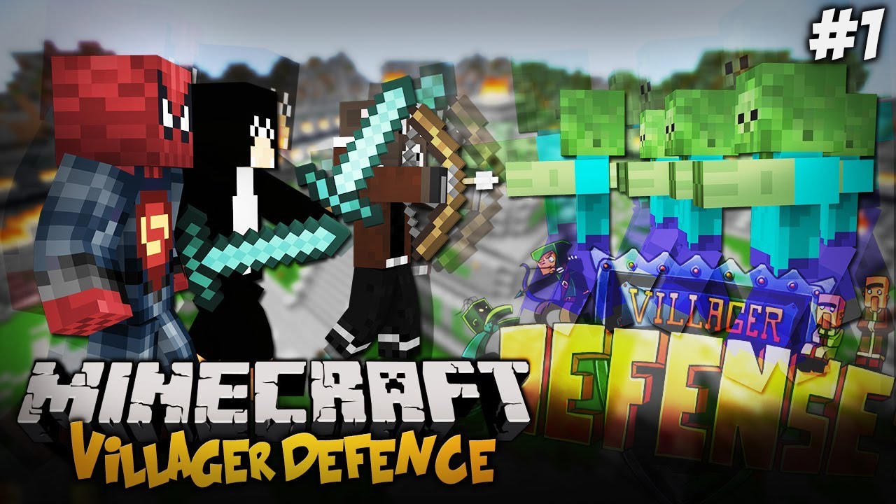 Minecraft Mini-Game - BRONIMY VILLAGER&Oacute;W! - Villager Defense! [#1]