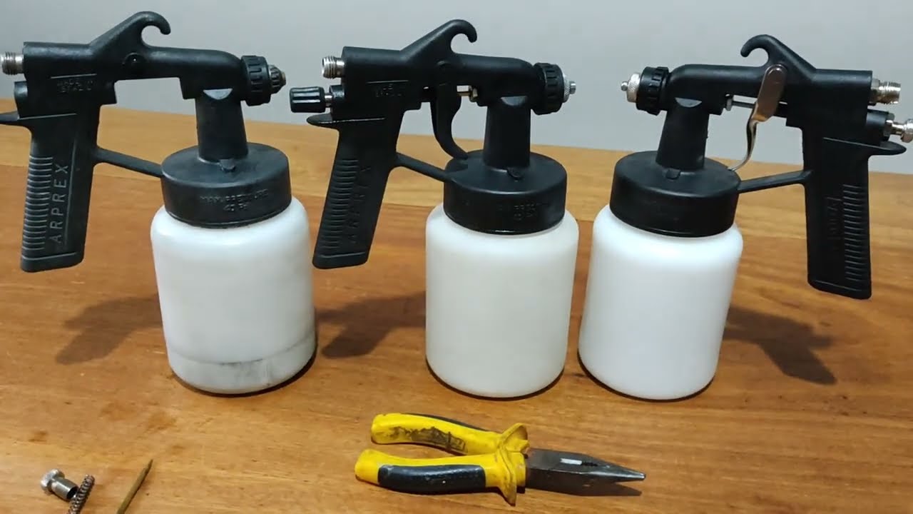 VAZAMENTO REPARO DA AGULHA PISTOLA DE PINTURA ARPREX MOD 90/ VONDER COMPRESSOR DE AR DIRETO (TUFÃO)