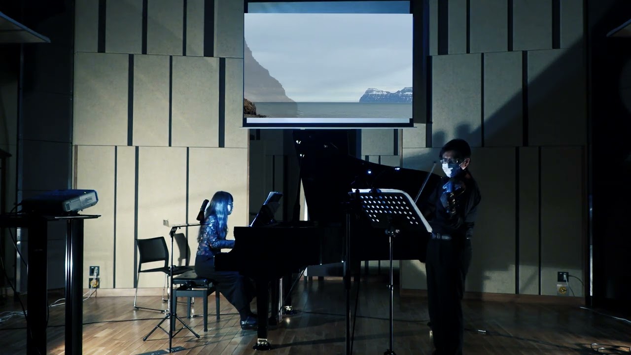 Daryl Jamieson &lsquo;utamakura 2: Arnardalur&rsquo; (2018) for violin, piano, and fixed audiovisual fixed media