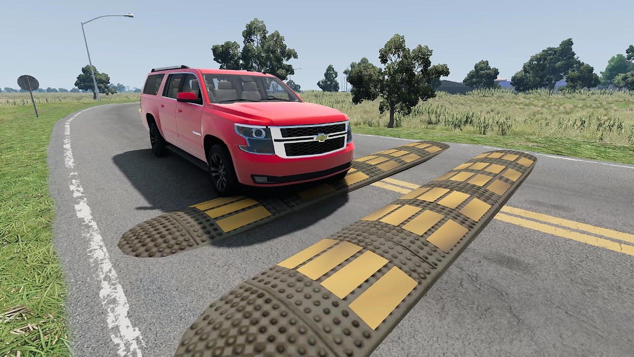 Cars vs Speed bumps Compilation #47 BeamNG.drive