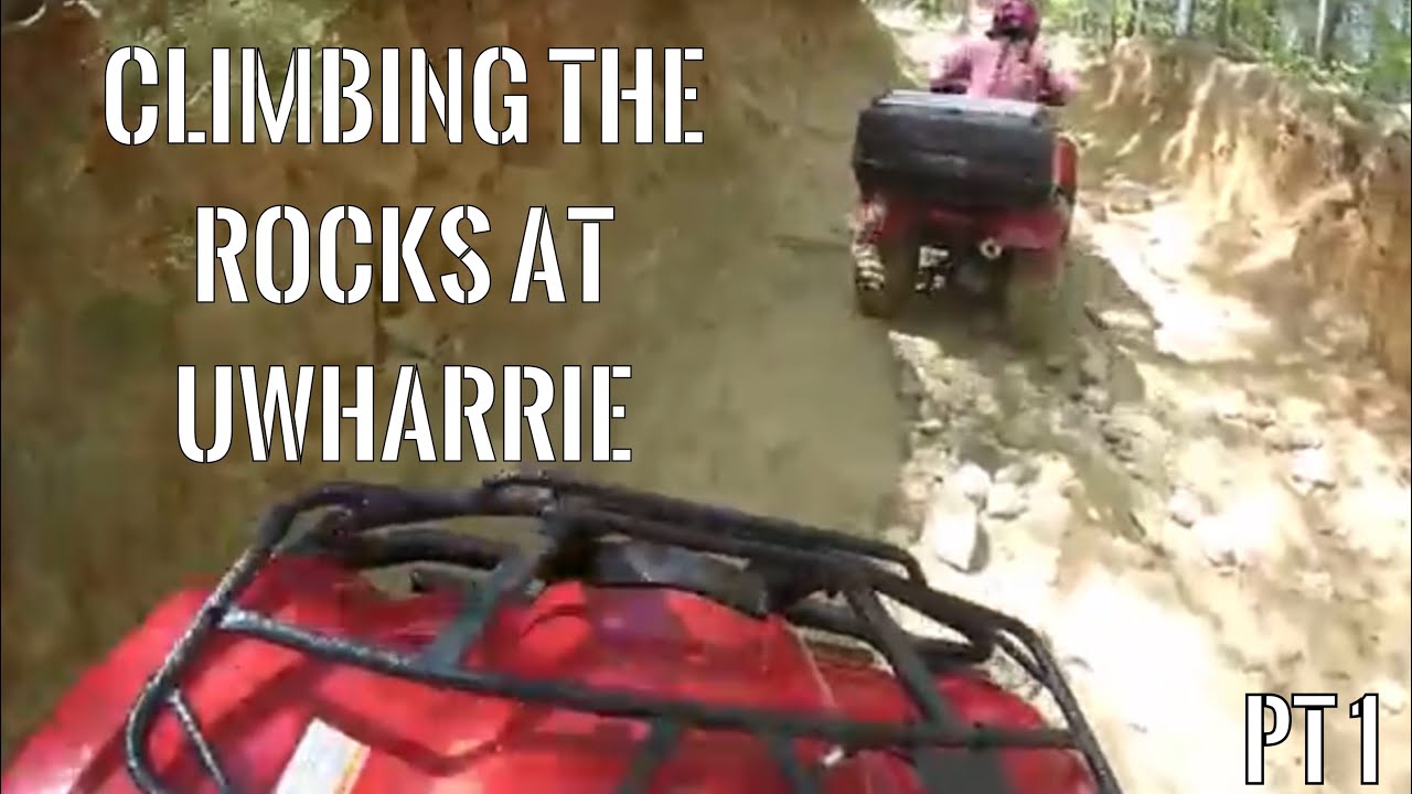 Honda Rancher & Recon ATVs: Climbing the Rocks at Uwharrie Part 1