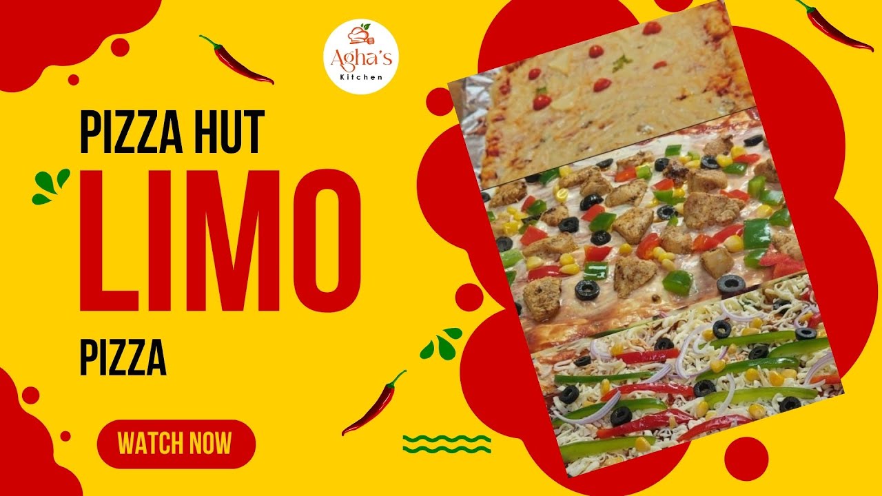 Pizza Hut Limo Pizza Recipe | Limo Pizza Recipe With 3 Different Flavors #aghaskitchen