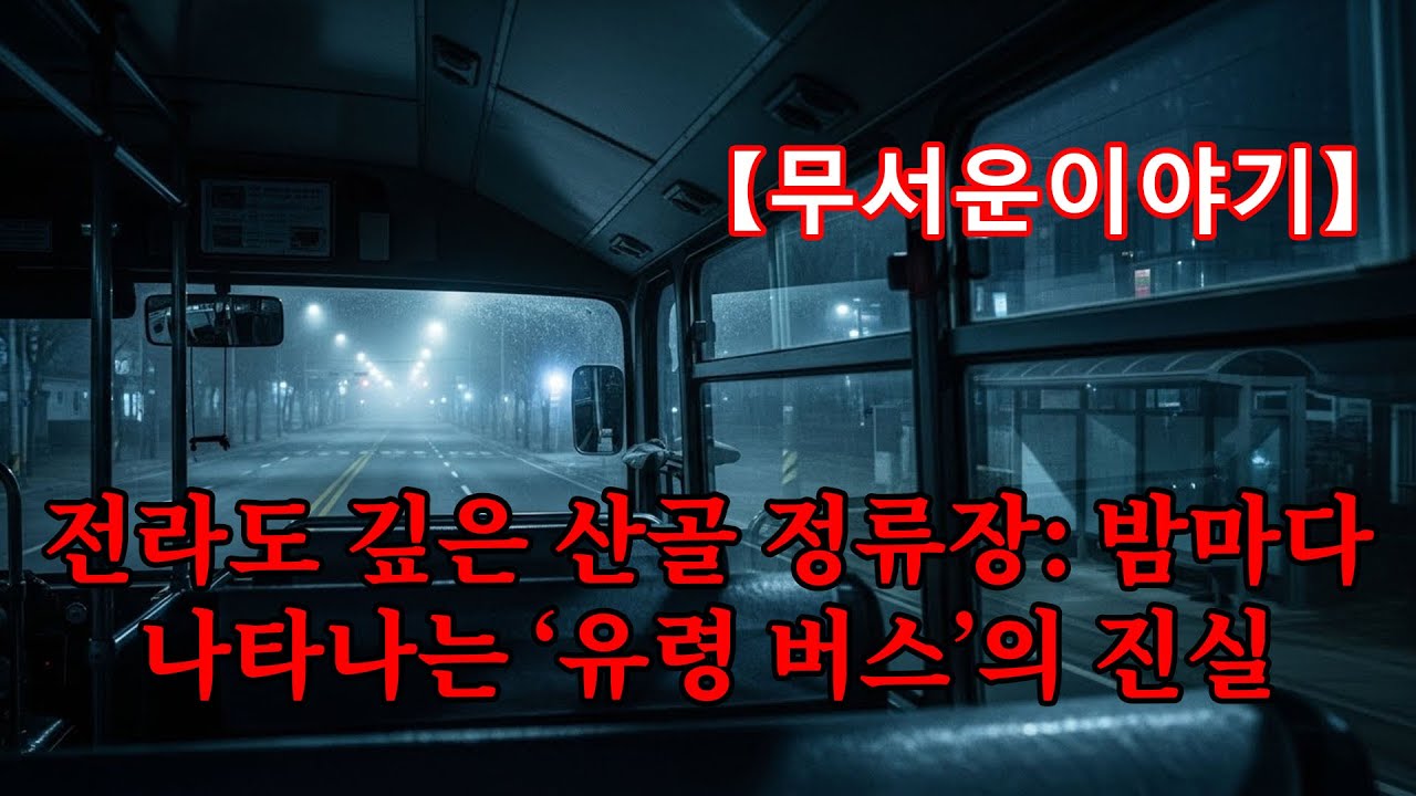 【무서운이야기】 전라도 깊은 산골 정류장: 밤마다 나타나는 ‘유령 버스’의 진실