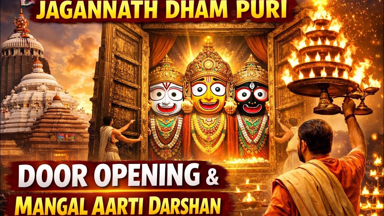 Shree Jagannath Dham Puri Door Opening & Mangal Aarti Darshan | Divine Morning Darshan 🙏🏻| 