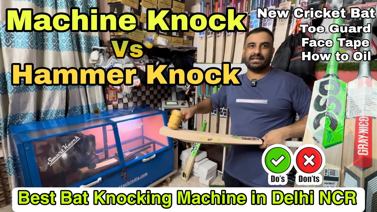 The Ultimate Guide To Machine Knocking in Cricket Bats | izone Cricket  | Brand New English Willow 🏏