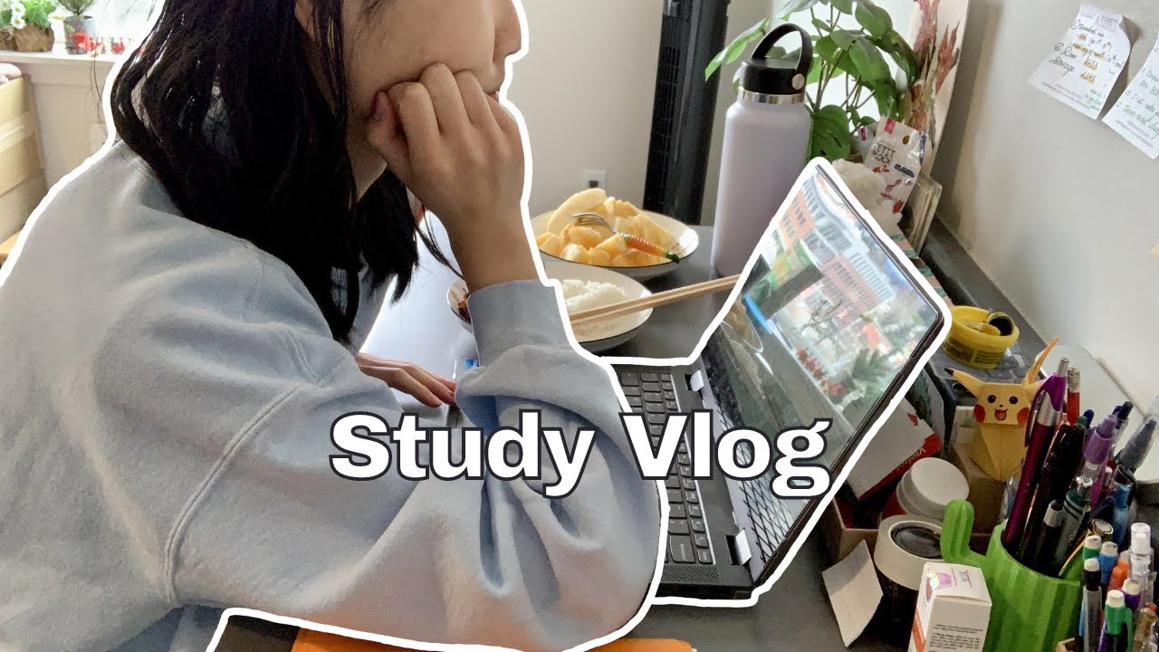 Study Vlog: first in-person exam, lots of studying time-lapses