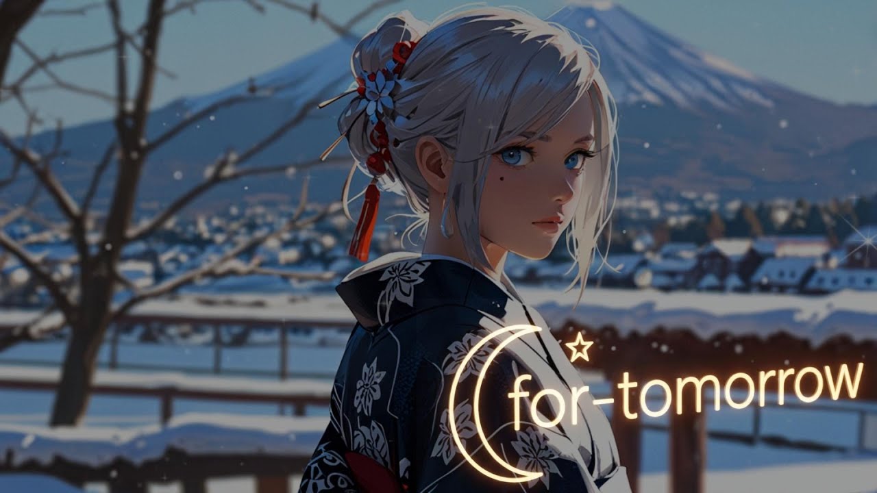 Mikoto’s Journey through Hokusai — Koishikawa Snowy Morning ❄️｜Lo-Fi Ukiyo-e Experience