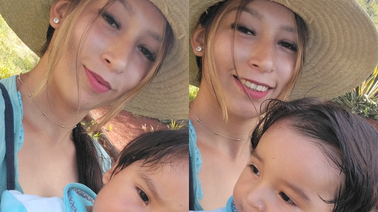 quebrando milho com o bebê 🌽🌽