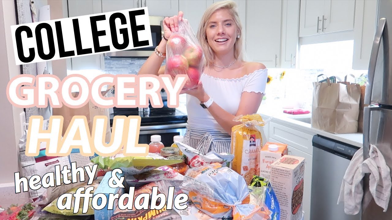 COLLEGE GROCERY HAUL // healthy + gluten free