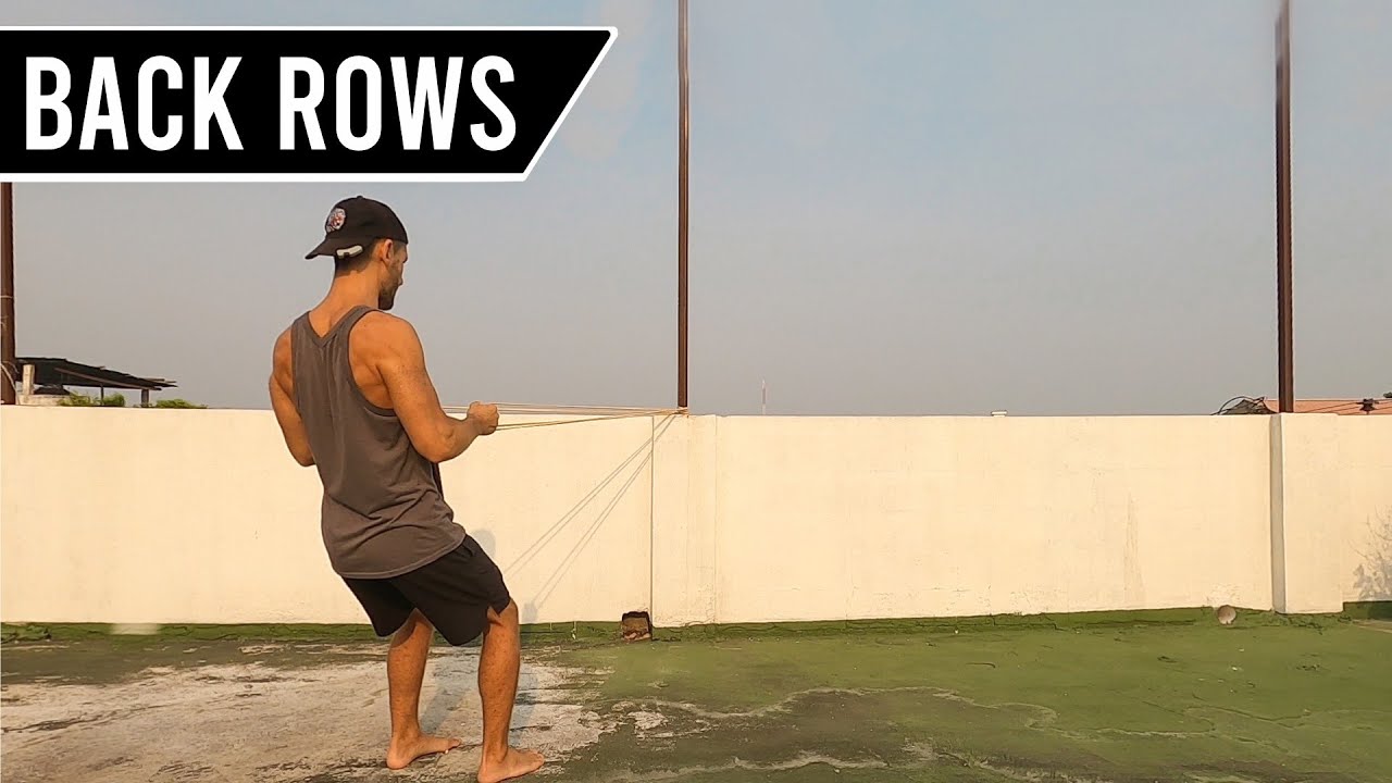 Back Rows (Multiple) - Resistance Band Exercise Tutorials