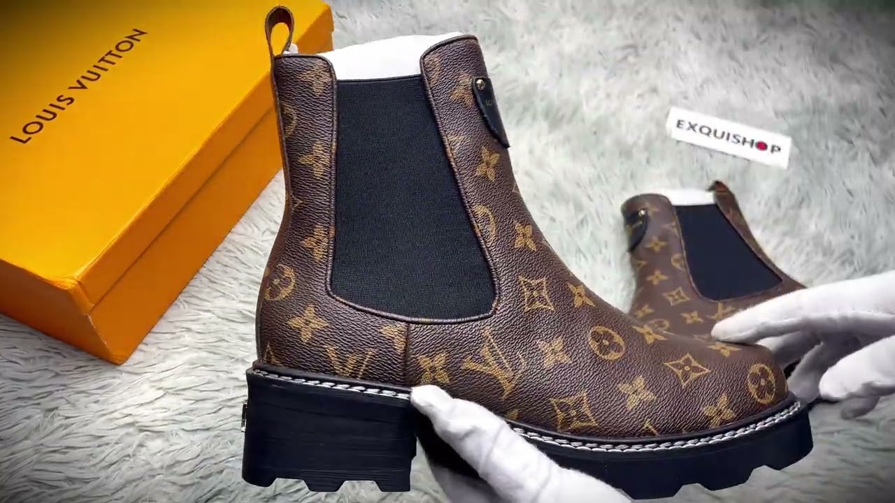 2024 Christmas Gift Real VS Fake Louis Vuitton Beaubourg Ankle Boots  unboxing