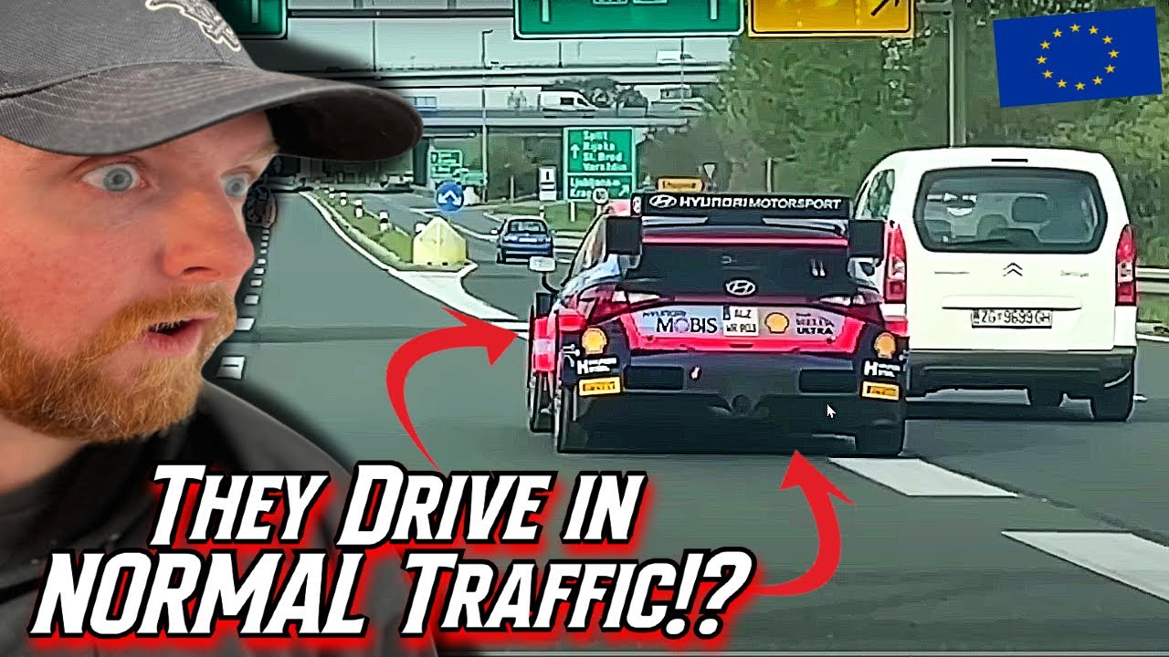 NASCAR Fan Reacts to WRC Rally Cars VS Public Roads - Best Catches in Traffic!