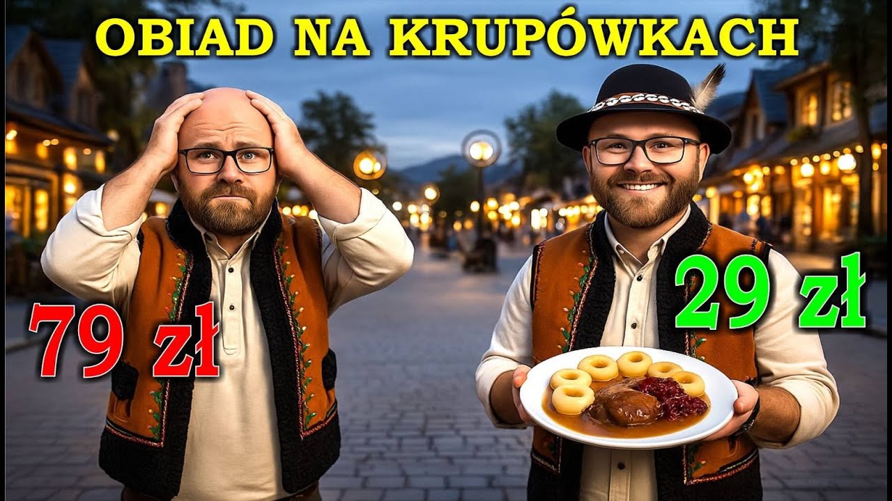 Restauracje - Zakopane - Krupówki - ile za obiad dnia w 2026 roku???