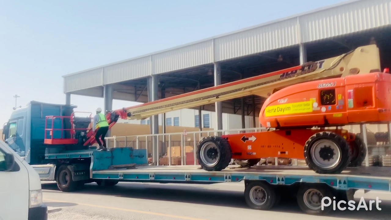 Manlift unloading