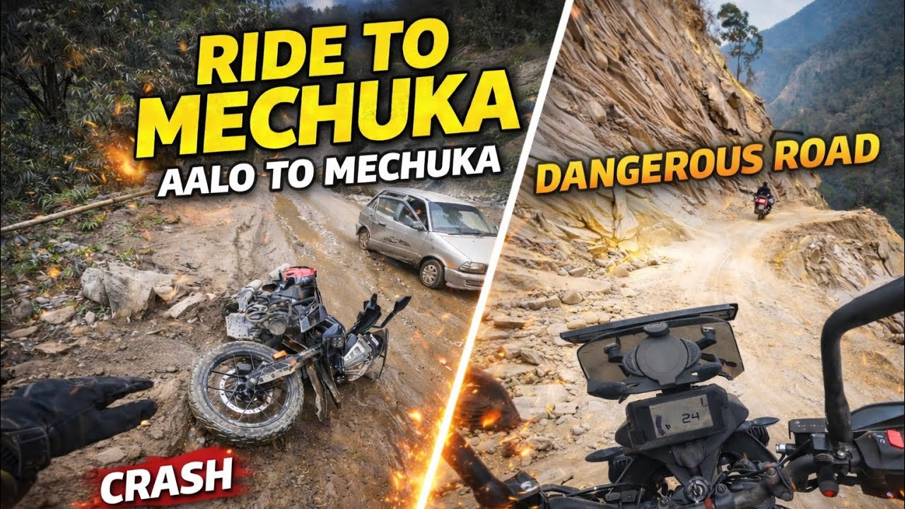 Crashed in the Middle of Nowhere 😱 | Aalo to Mechuka Bike Ride  | EP 2