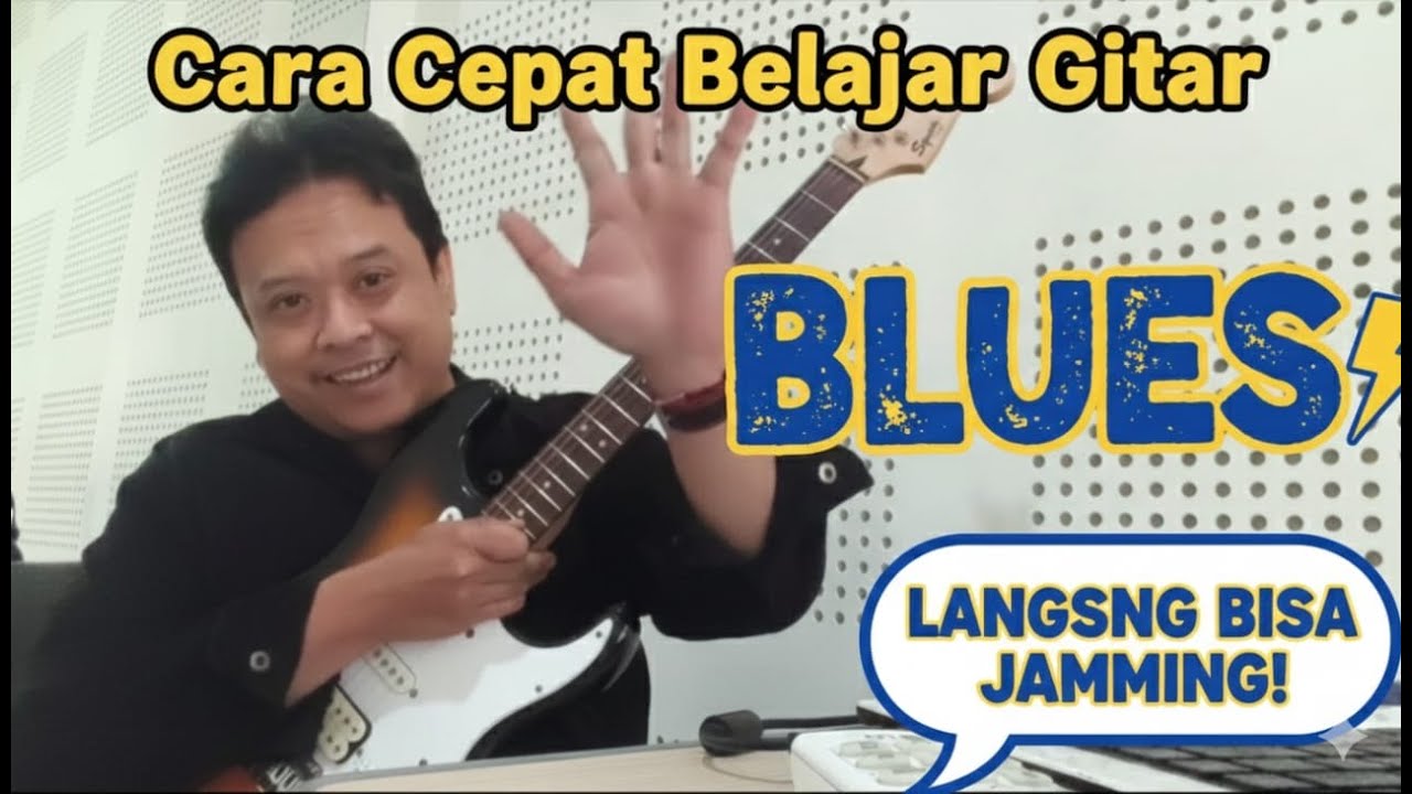 Cara cepat belajar Gitar BLUES, langsung bisa JAMMING!