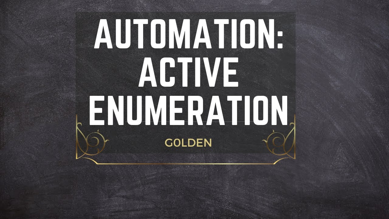 Adding Active Enumeration to recon! (Automation Series)