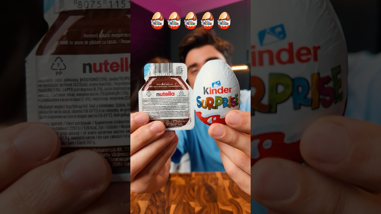 Tiny Nutella Kinder Egg Chocolate Surprise