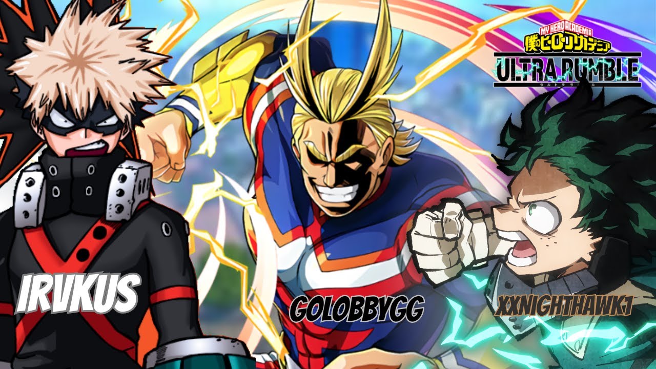 Akashi vs xXNightHawk1 vs Kakashibr14 vs golobbygg vs  Irvkus - MY HERO ULTRA RUMBLE !!!!