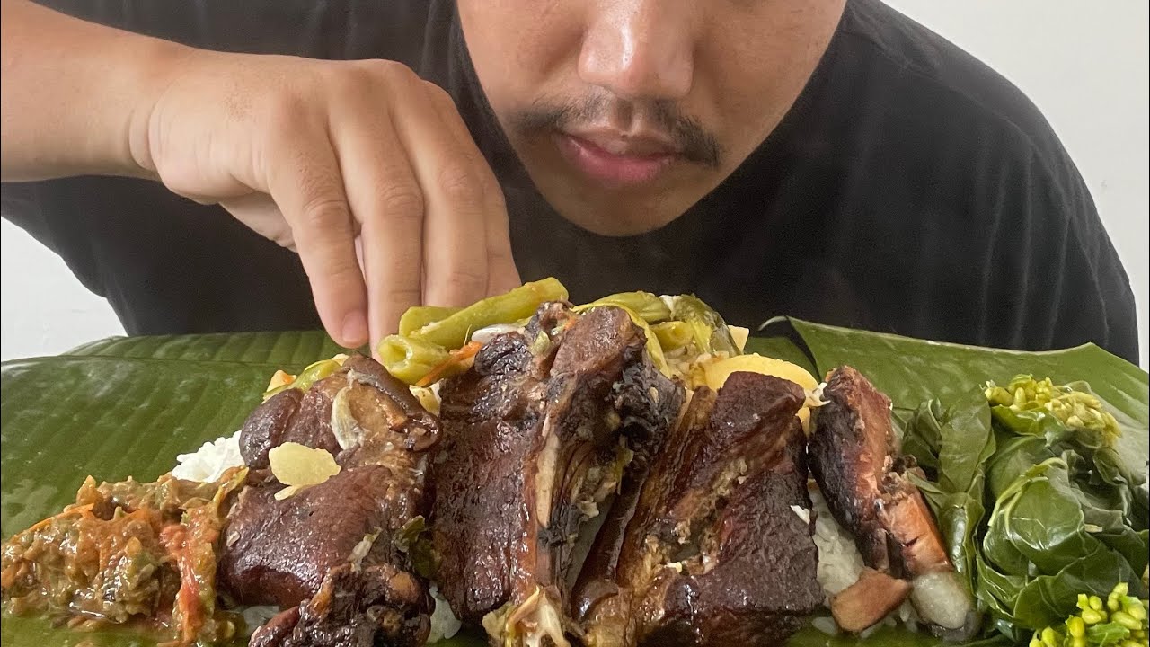 Eating Smoked Pork And Vegetable Stew Mukbang | Naga Mukbang | Naga Food | Naga Food Mukbang 