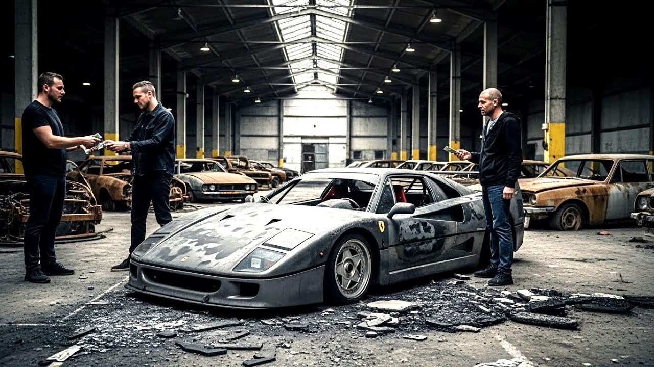 Restoring a Burnt 1989 Ferrari F40 (DEAL $500)| Full Silent ASMR Process