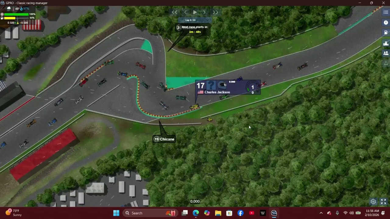 Season 109, Race 2 - Spa, Belgium - GPRO: Grand Prix Racing Online