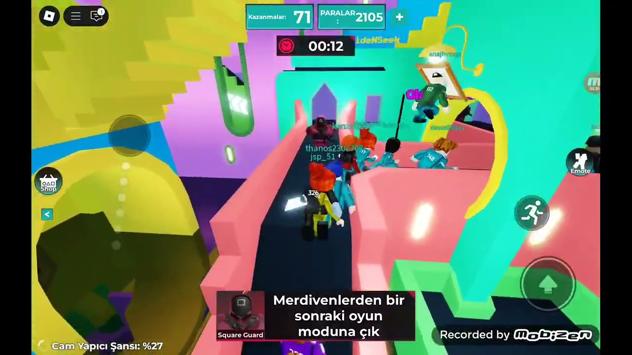 Squid Game katıldım ama roblox