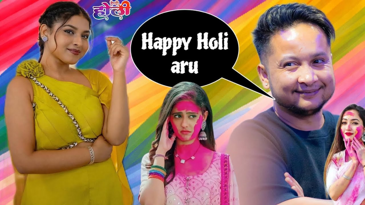 #Pawandeep Rajan ne muskurate 🥰🥀hue arunita kanjilal ko Happy 💯💔Holi bola full romantic love 💕