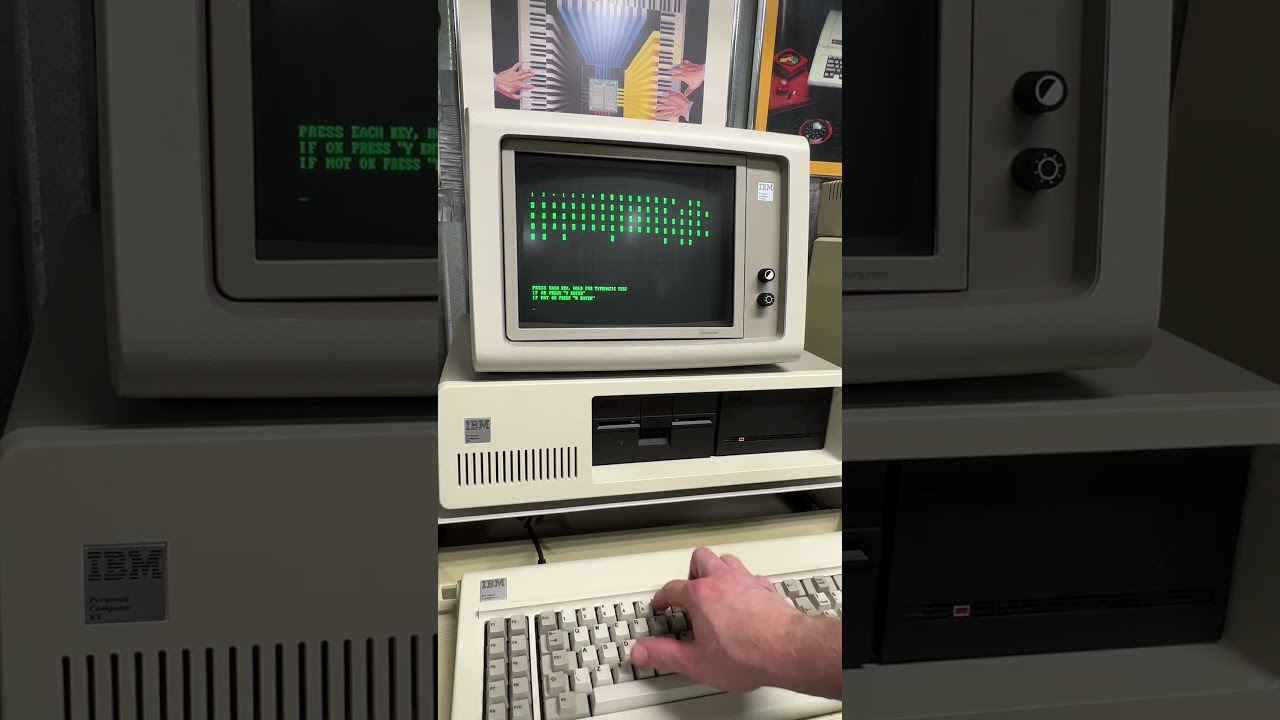Vintage IBM PC ASMR  #computer #retrotech #retrogaming #retro