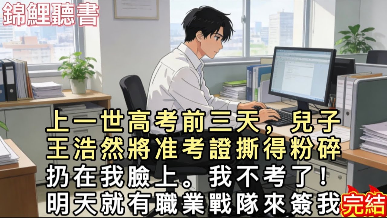 上一世高考前三天，兒子王浩然將准考證撕得粉碎，扔在我臉上。我不考了！明天就有職業戰隊來簽我，年薪五十萬！比你個破工廠主任強一百倍！