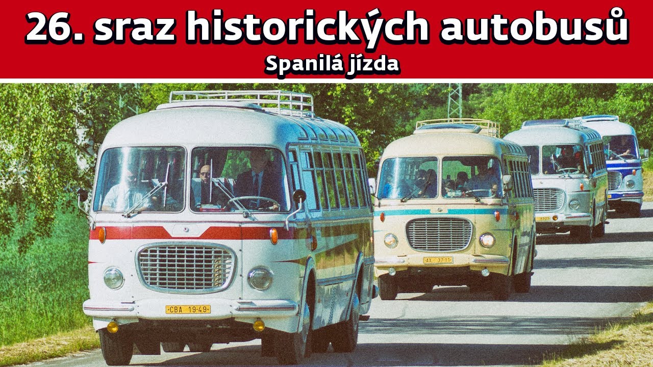 Autobusy Škoda 706 RTO, Karosa ŠD11 a Karosa řady 700 na spanilé jízdě do muzea Lešany
