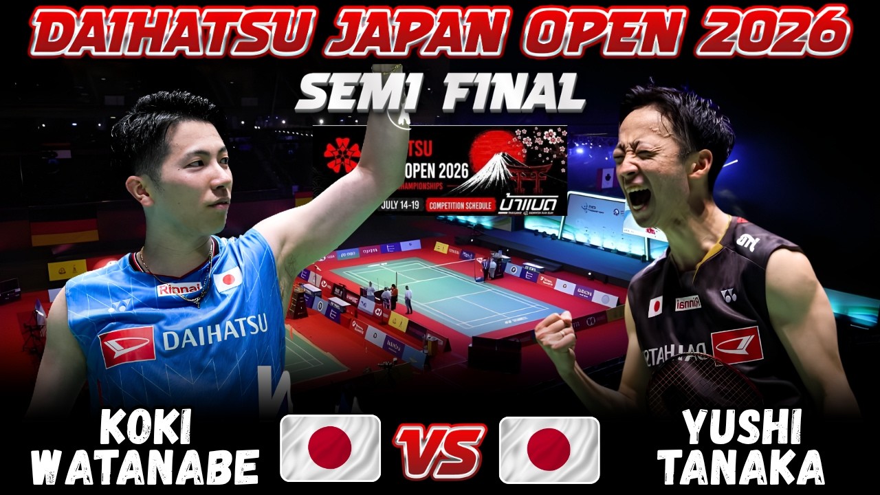 😱🔥WOW SPECTACULAR MATCH🔥😱 Koki WATANABE (JPN) vs Yushi TANAKA (JPN) | Japan Open 2026 Badminton