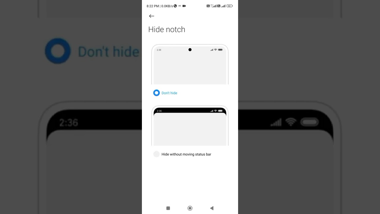 enable hide notch in redmi device #shorts #trending #viral #video #like #new #song