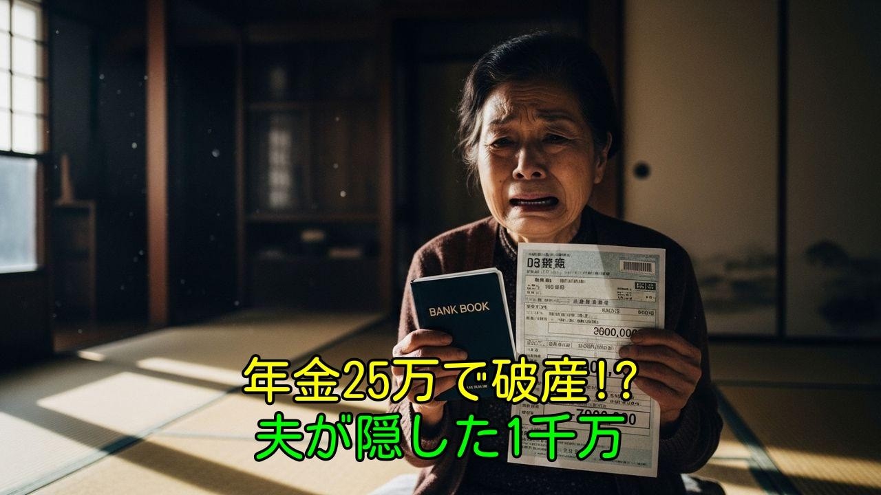 年金25万で老後破産!?夫が隠した1000万の損失と衝撃の結末
