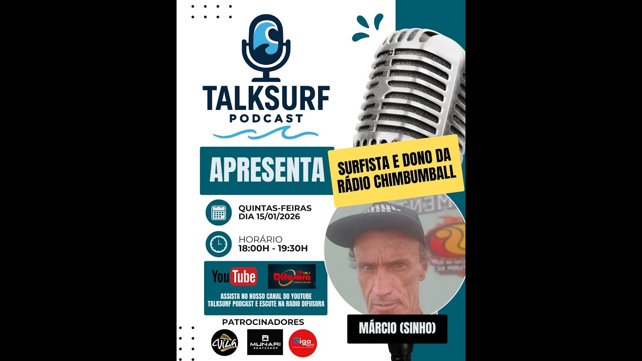 TALK SURF PODCAST COM MÁRCIO - SINHO