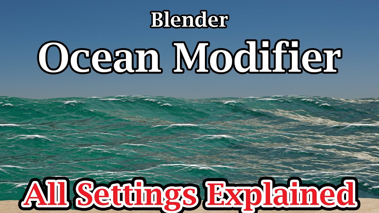 All Settings In Ocean Modifier In Blender | Explained With Suitable Examples | Eevee & Cycles