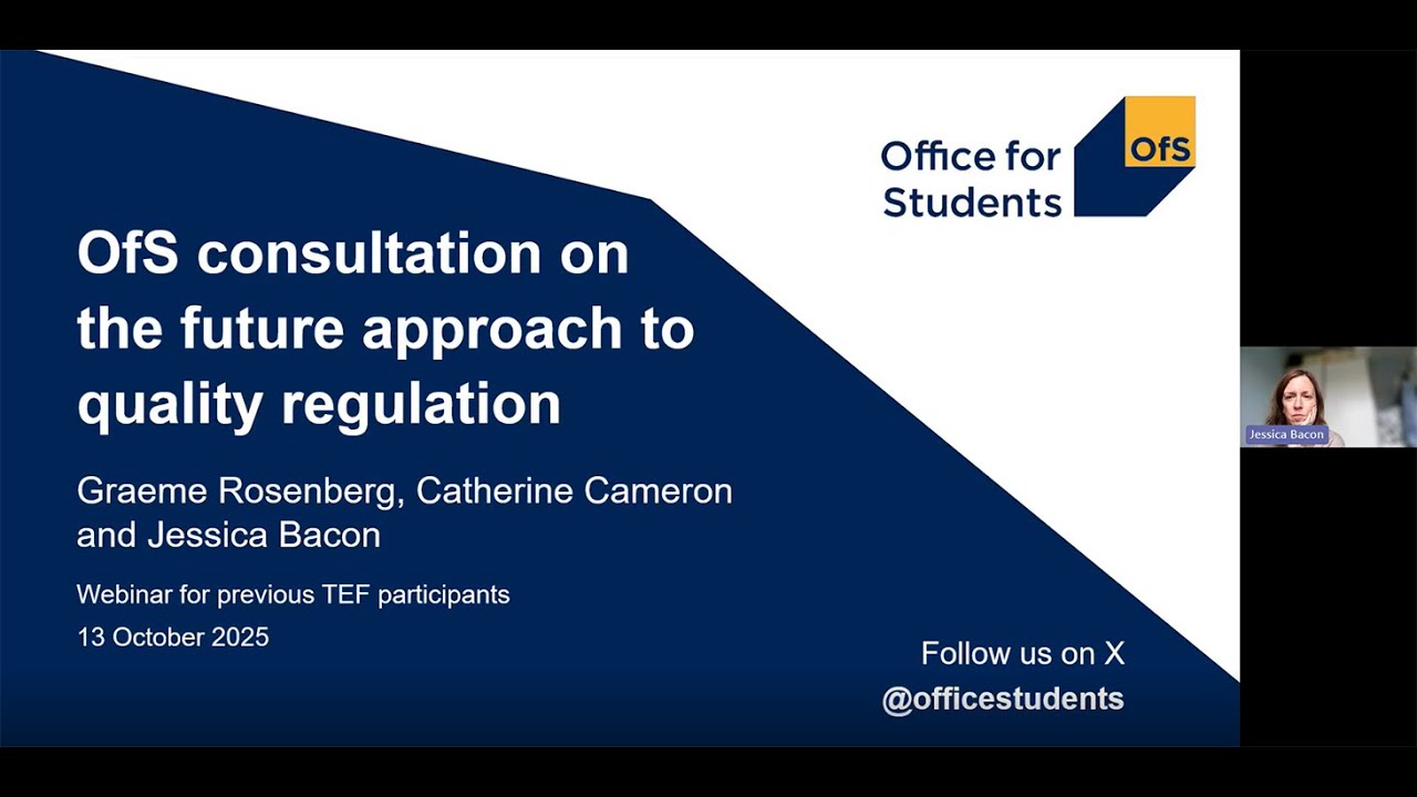 OfS future approach to regulating quality - briefing for providers that have participated in the TEF